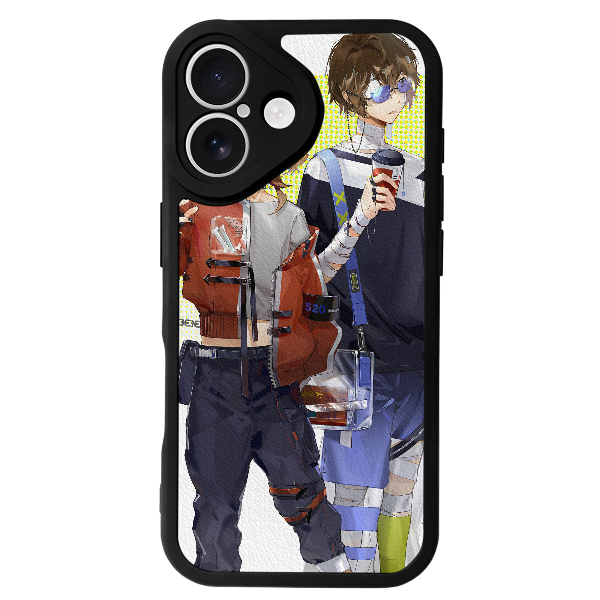 （画像用） 文豪ストレイドッグス Bungo Stray Dogs 【iPhone 16シリーズ対応】シリコンスマホケース（レザー調） 材質：シリコン